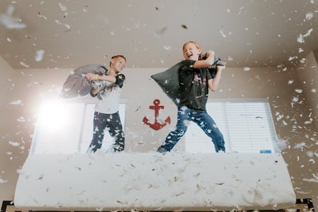 Children Playing at an Open House Viewing