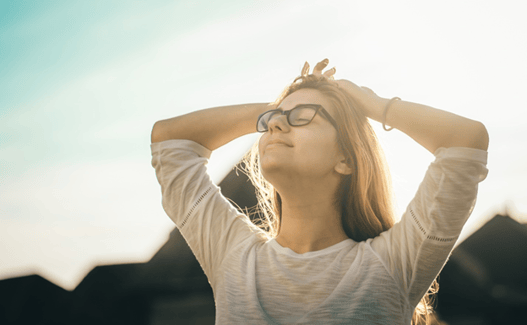 Relieved Customer After Approved Mortgage Goes Through